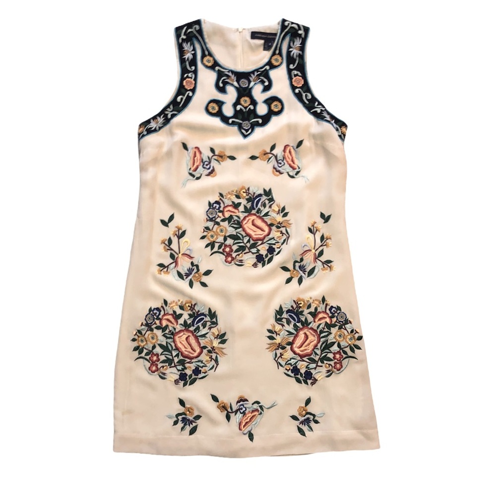 French connection embroidered dress